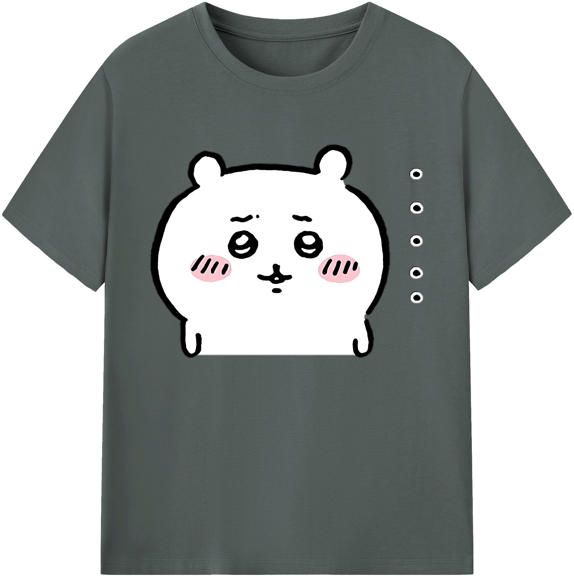 （画像用） ちいかわ ちいかわ Chii-kawa chiikawa 綿100％ メンズ半袖Tシャツ｜肌触りやわらか＆通気性